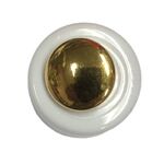 Button - 15mm Gold Round Shank
