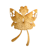 Button - Butterfly Fairy Wooden Button