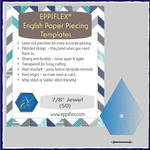 English Paper Piecing Template - 7/8" Hexagons - 50 Pieces
