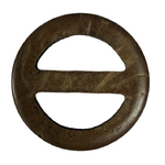 Buckle - Coconut Round 24mm long hole