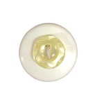 Button - 10mm  2/H Petal Edge - Lemon