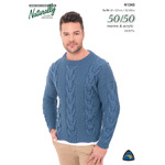 N1243 Men's Cabled Sweater N1243 in 8 Ply