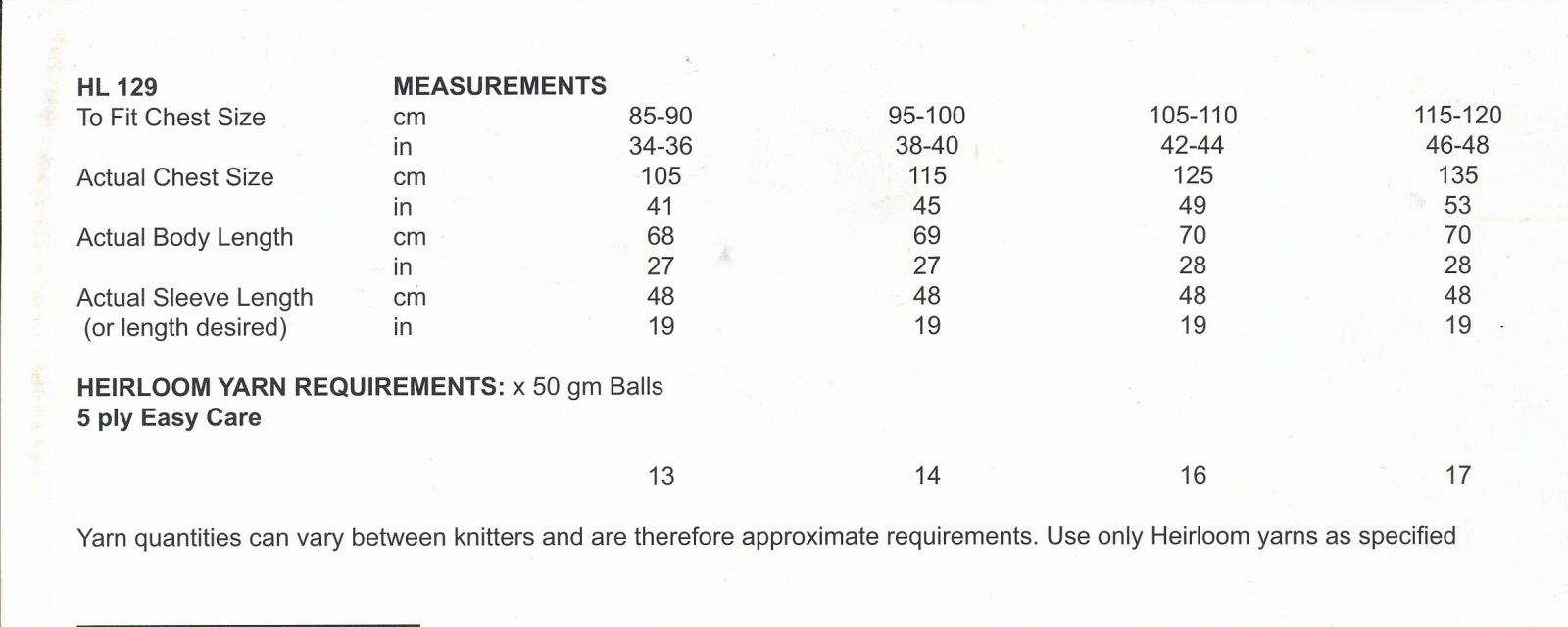 Size Guide