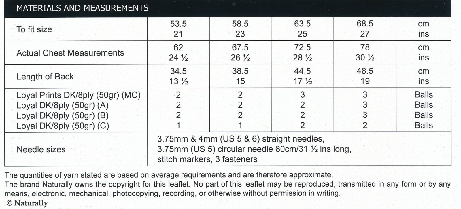 Size Guide