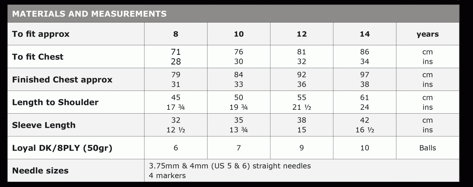 Size Guide