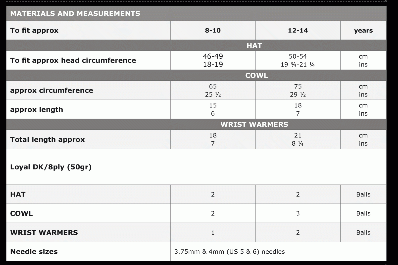 Size Guide