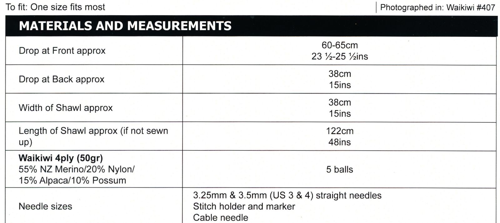 Size Guide