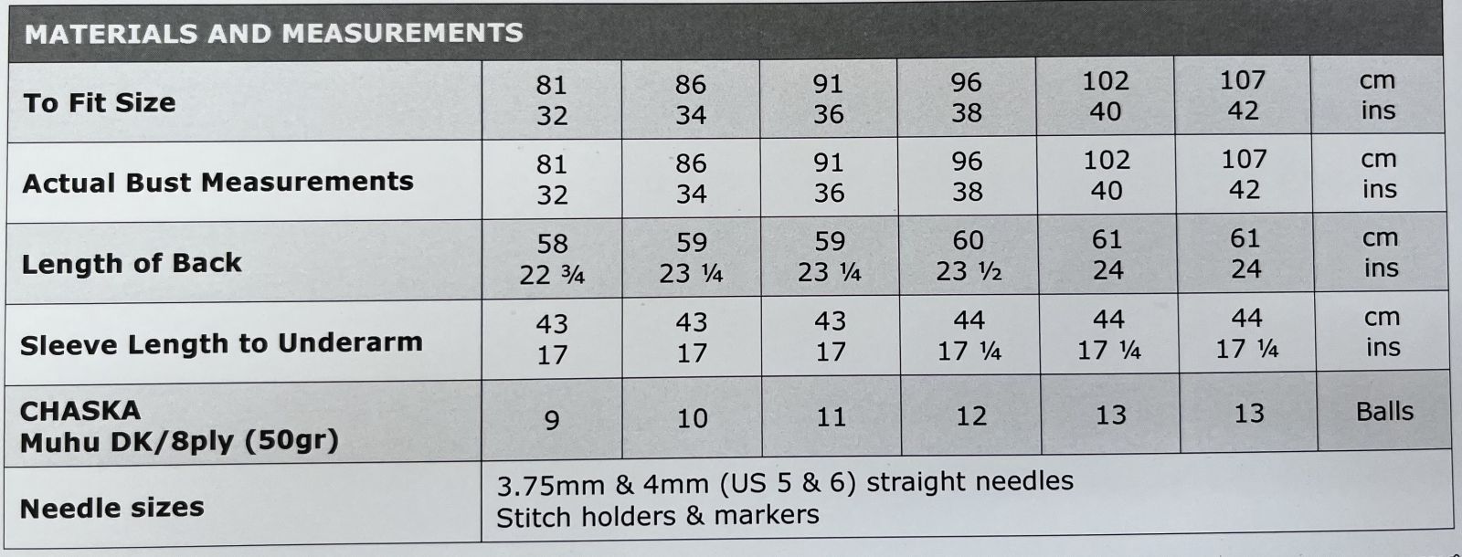 Size Guide