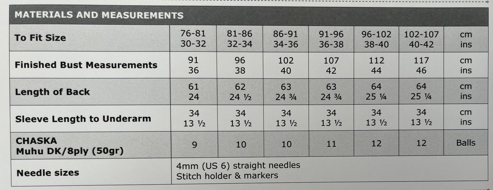 Size Guide