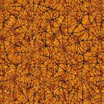 Fabric - Creepsville - 30206-O - Spiderweb - Pumpkin