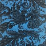 Fabric Piece - WP Backing Essentials 108" Fleur-de-lis Blue 75cm x 270cm