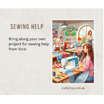 Class - Bring along your own project for Sewing Help from Vicki