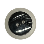 Button - 15mm round black embelished button