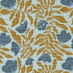 Fabric -Golden Blooms on Blue Mist - 45602_20