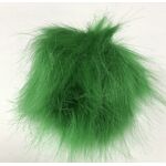 Faux Fur Pom Poms - 10cm Dark Green