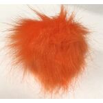 Faux Fur Pom Poms - 10cm Orange