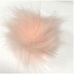 Faux Fur Pom Poms - 10cm Pink