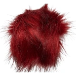 12 cm Faux Fur Pom Poms – Deep Red