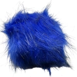 12 cm Faux Fur Pom Poms – Royal Blue