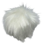 12 cm Faux Fur Pom Poms – Snow White