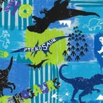 Fabric - Konzai 65610-104 Blues - Dinosaurs