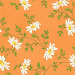 Fabric - Fresh As A Daisy - Daisies - Orange