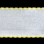 Aida Band - 14 Count 5cm White/Yellow