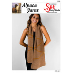 1316 - Alpaca Yarns Tweedie Sox Turnings Scarf Knitting Pattern