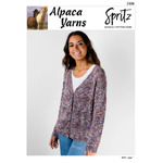 2308 - Alpaca Yarns Spritz Texture Long Cardigan Knitting Pattern
