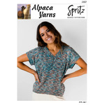 2307 - Alpaca Yarns Spritz V Neck Loose Vest Knitting Pattern