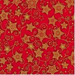 Fabric Piece - Holiday Flourish 15 - 20789-91 Crimson 25cm x 110cm