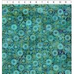 Fat Quarter - Oriental Gardens Teal Lace - 7OG-2