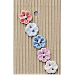 Button -  Handmade L572 Flowers