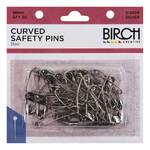 Birch Curved Safety Pins 38mm 30pcs