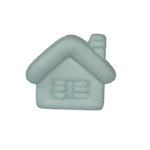 Button - 18mm Blue House 