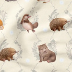 Fabric - Little Aussie Friends Collection DV5592 Cream