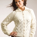 Free Pattern Download: Eyelet & Lace Cardigan