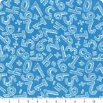 Fabric - Back to School M2089315 Water Numbers