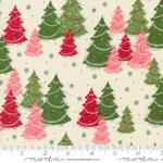 Fat Quarter - Once Upon A Christmas M4316011 Evergreen Snow