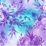 Fabric - Bloom Bright - MSAD674-BV Blue/Violet Meandering Flowers