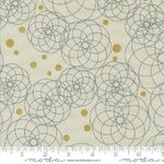 Fabric - Shimmer - Ecru Geometric Circles MM1842-12