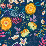 Fabric - Faraway Florals RK2261659 Ocean