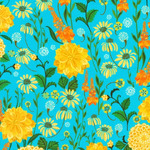 Fabric - Faraway Florals RK22617370 Pool