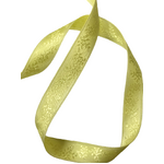 15mm Pale Yellow Floral Dbl Sided Polyester Ribbon