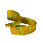 38mm Bollywood Emerald Saffron Ribbon