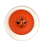 Button - 19mm 4 Hole Matt Red