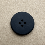 Button - 18mm 4 Hole Matte Mottled 03 Black