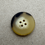 Button - 18mm 4 Hole Matte Mottled 56 Tortoise Shell