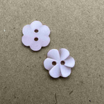 Button - 12mm Frangipani Flower Pink