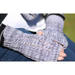 Whirlsie's Designs Knitted Raspberry Roses Mitts - 10ply